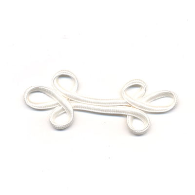 Koord versiering 7 cm room wit 10 stuks op=op 