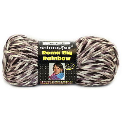 Scheepjes Roma Big rainbow 22 ecru roze aubergine op=op 