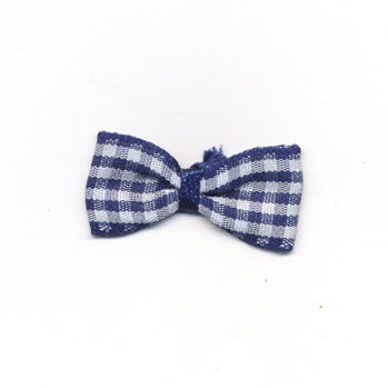 Strikje met ruitje marine blauw 10 stuks 