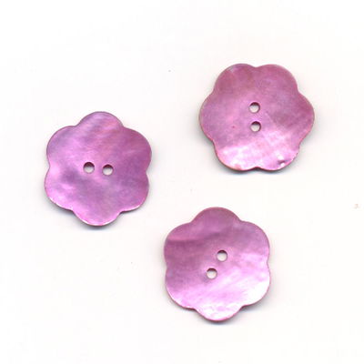 Knoop 25 mm bloem roze - 603