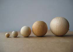 Kralen hout doorsnee 6 mm blank 100 stuks 