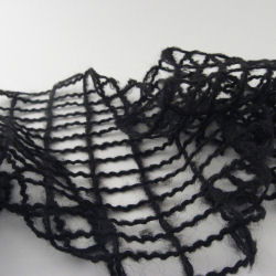 Netsjaal zwart 1114 per 10cm 