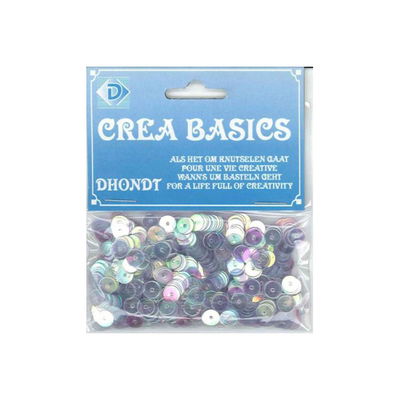 Pailletten 6 mm - Crystal 161