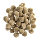 Pompon 12-13 mm zand (ca 80 stuks)
