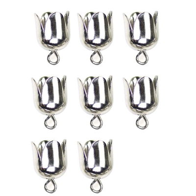 Kumihimo eindkap 6 mm 8 stuks 