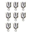 Kumihimo eindkap 8 mm (4 stuks)