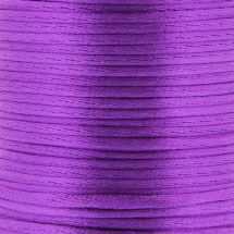 Satijnkoord 3 mm 019 paars - Kumihimo 5 mtr 