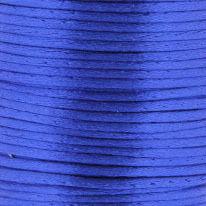 Satijnkoord 3 mm 002 blauw - Kumihimo 5 mtr 
