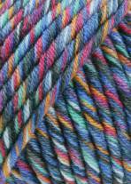 Lang Yarns Merino 50 color 799.0034 - blauw mix op=op 