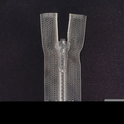 rits deelbaar 50 cm transparant