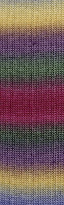 Lang Yarns Jawoll Magic Degrade 85.0054 fuchsia groen beige op=op uit collectie 