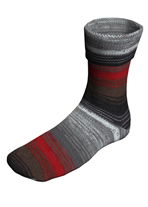 Lang Yarns Super soxx color 8 draads 903.0004 grijs/wit/rood op=op uit collectie 