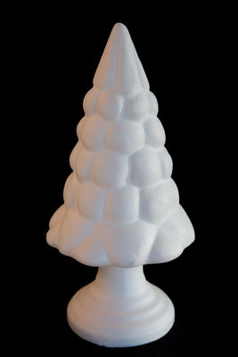 Styropor - kerstboom 32 cm a 16 cm 2 stuks op=op 