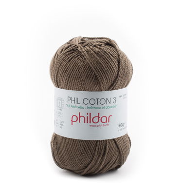 Phildar Phil coton 3 Kaki 89 op=op 