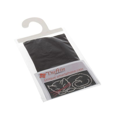 Borduurpakket telefoonhoesje kat zwart 13 a 8 cm