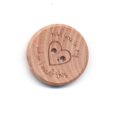 Knoop 20 mm hout - had you in my hart when I made this op=op 