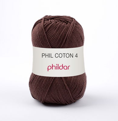 Phildar Phil Coton 4 Cacao 0081 - bruin