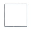 Vierkant metaal 25 cm (5 stuks)