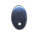 Ogen 25 mm Ovaal zwart met stip (1 paar)