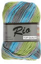 Lammy Yarns Rio Jaquard 904 groen, blauw (op=op uit collectie)