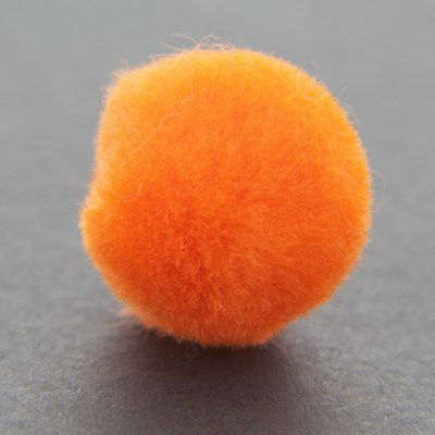 Pompon 35 mm oranje 50 stuks 