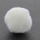 Pompon 50 mm wit (25 stuks)