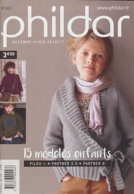 Phildar nr 651 herfst en winter 2016-2017 collectie 2 t/m 10 jaar op=op 