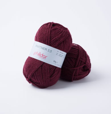Phildar Phil Partner 3,5 Bordeaux op=op uit collectie 
