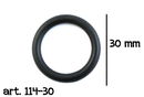 Ring plastic rond 30 mm - zwart