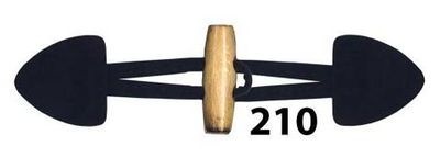 Knoop 40 mm houtje touwtje licht hout - 210 nacht blauw