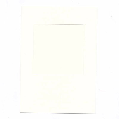 Kaart met enveloppe passe partout vierkant 5 stuks - room