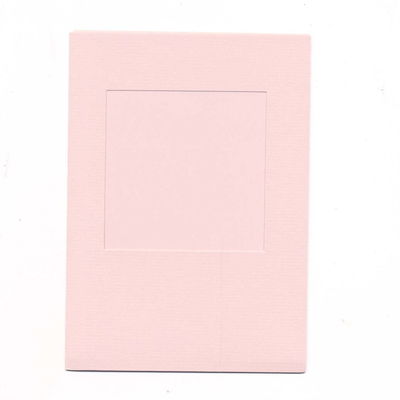 Kaart met enveloppe pass parttout vierkant 5 stuks - zalm