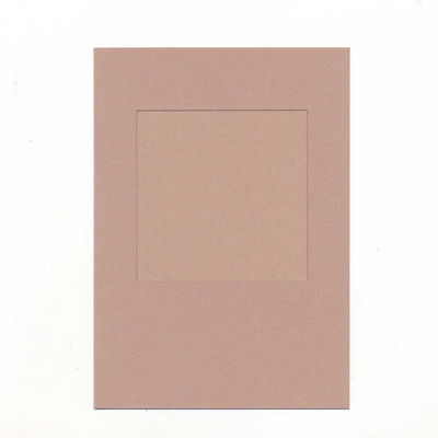 Kaart met enveloppe pass parttout vierkant 5 stuks - licht bruin