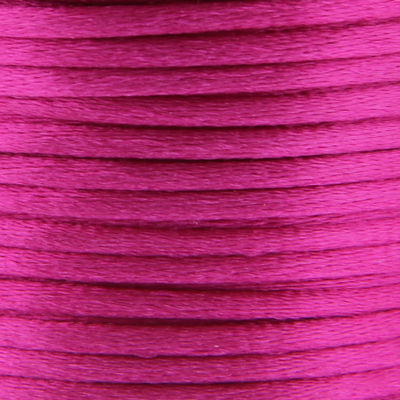Satijnkoord 3 mm 023 pink - Kumihimo 4 mtr 