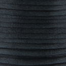 Satijnkoord 3 mm 031 zwart - Kumihimo (5 mtr)
