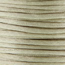 Satijnkoord 3 mm zand donker - Kumihimo (5 mtr)