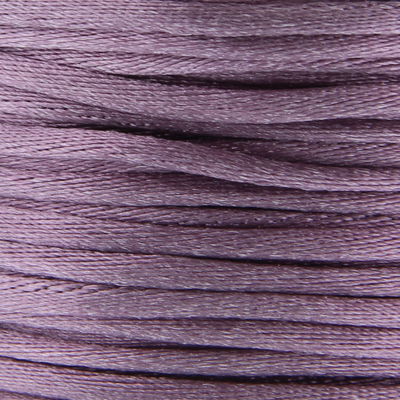 Satijnkoord 3 mm 020 licht oud paars - Kumihimo 5 mtr 