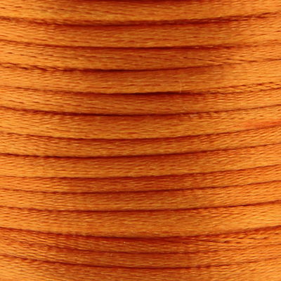 Satijnkoord 3 mm 015 oranje - Kumihimo 5 mtr 