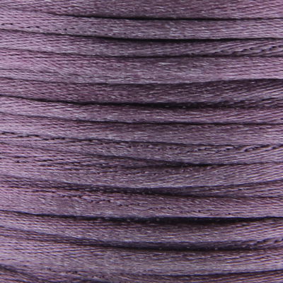 Satijnkoord 3 mm 021 oud paars - Kumihimo 5 mtr 