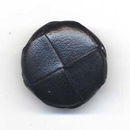 Knoop 26 mm nepleer zwart