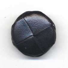 Knoop 26 mm nepleer zwart