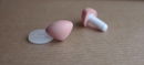 Neus 12 mm roze/zalm soft (2 stuks)