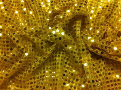 Stof met rondjes 82 geel 1 meter op=op 