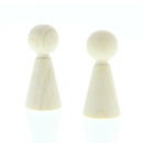 Pop-kegel hout 3 cm (25 stuks)