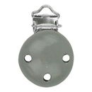 Clip voor speen hout - grijs (1 stuk)