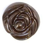 Knoop 12 mm roos 881 brons op=op uit collectie 
