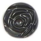 Knoop 15 mm roos 002 antraciet