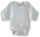 Romper lange mouw maat 68 - 6 mnd wit (op=op)