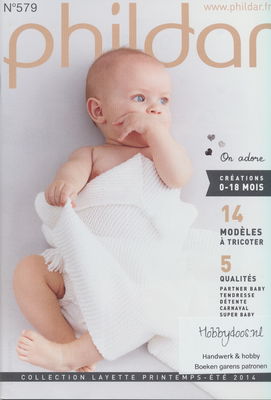 Phildar nr 579 14 modellen voor 0-18 maanden op=op 