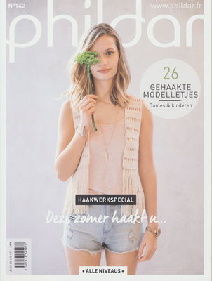 Phildar nr 142 26 gehaakte modelletjes voor dames en kinderen op=op 